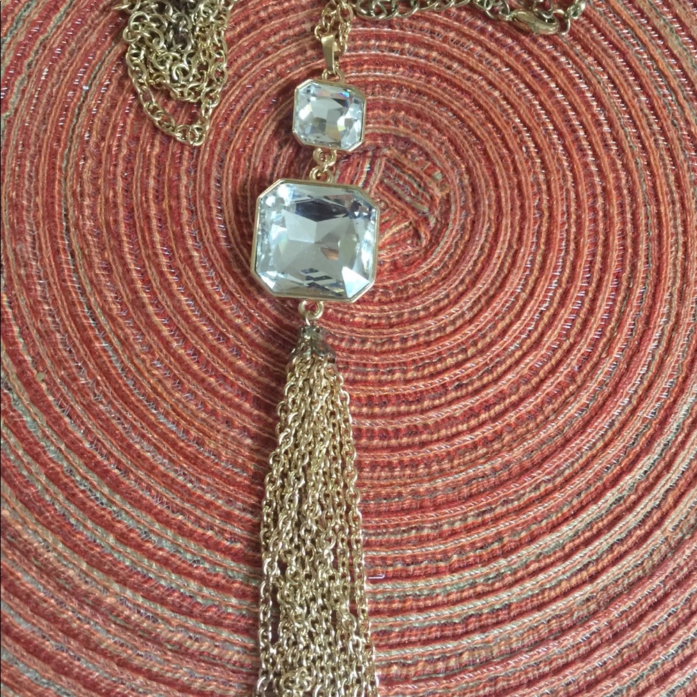 Gold Tassel pendant necklace 2 for $10